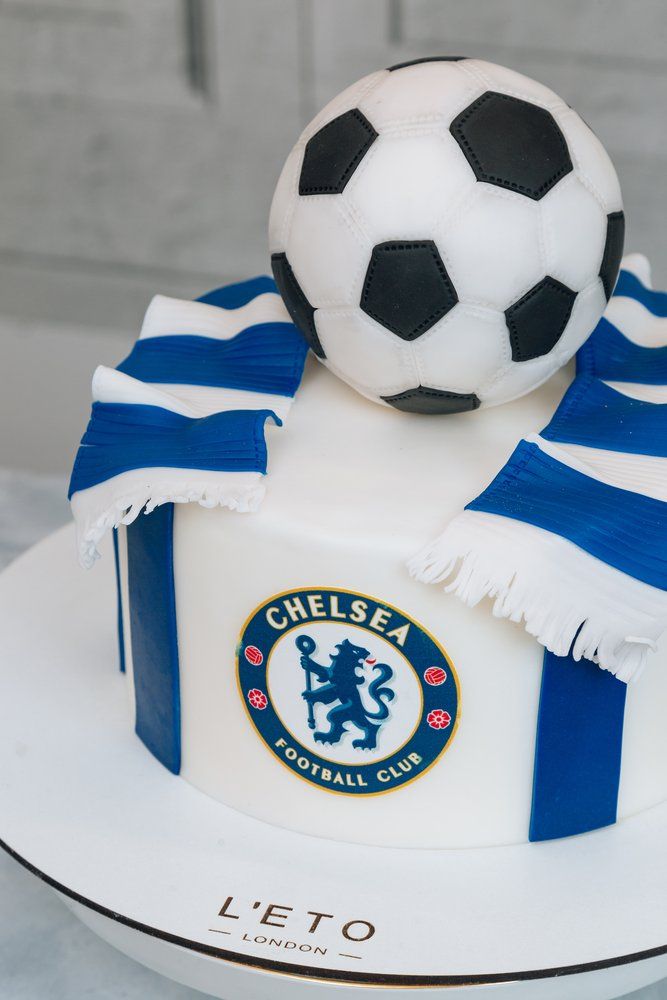 Personalised FOOTBALL Cake Topper any TEAM CHELSEA Birthday NAME & AGE 48 |  eBay